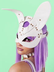MIKA BUNNY FACE MASK - MARSHMALLOW WHITE - Lolli Wraps