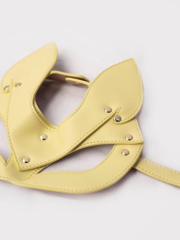 LUXE FOX FACE MASK - LIMONCELLO YELLOW - Lolli Wraps