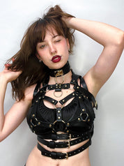 TORI CHEST HARNESS - LIQUORICE BLACK - Lolli Wraps