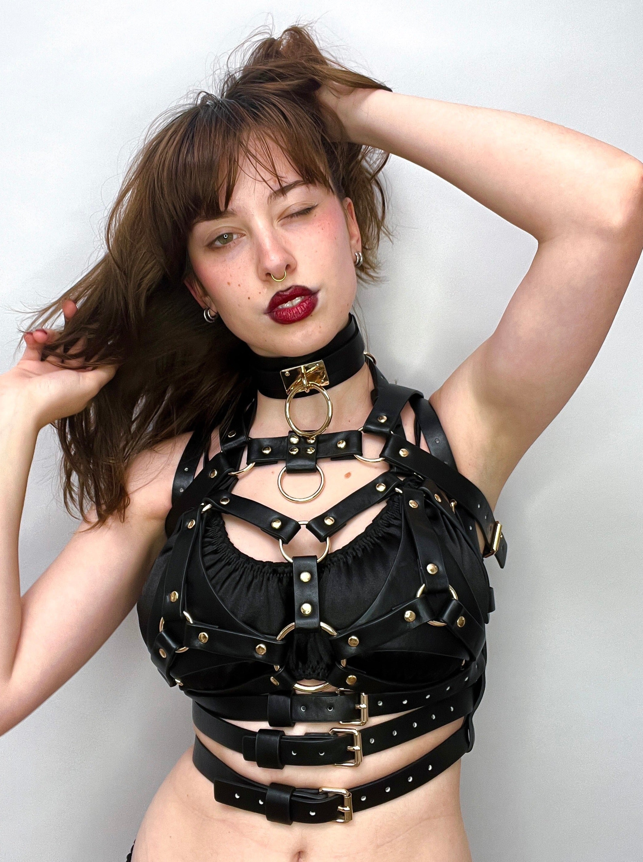 TORI CHEST HARNESS - LIQUORICE BLACK - Lolli Wraps