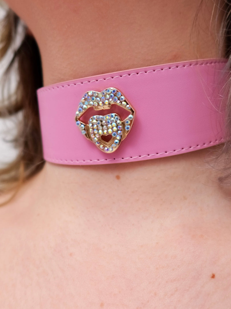 LOLA LOLLI WRAPS CHOKER - CANDY PINK - Lolli Wraps