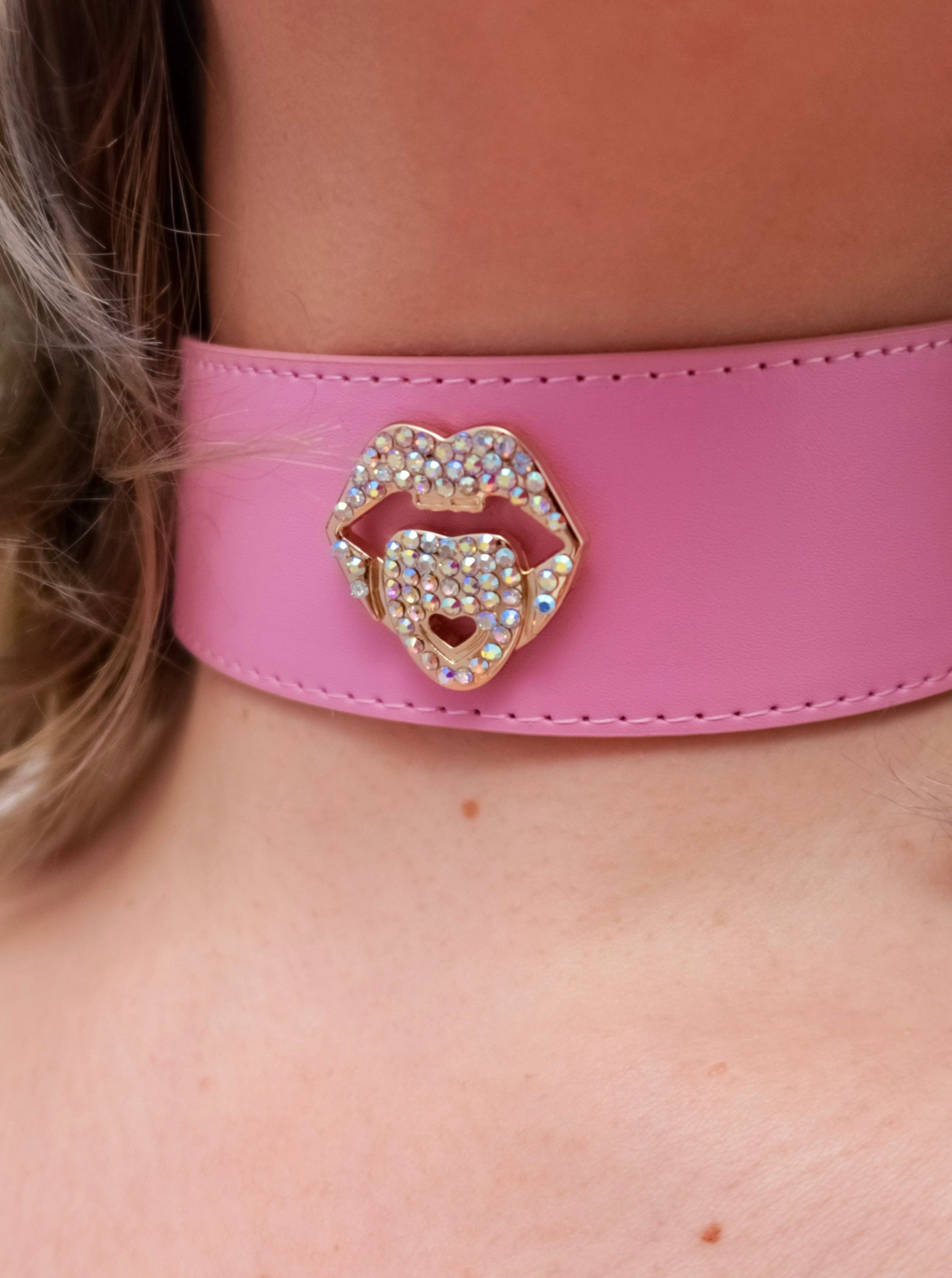 LOLA LOLLI WRAPS CHOKER - CANDY PINK - Lolli Wraps