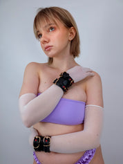 Lolliwrapsx_abbey_cuffs_black_and_red_faux_vegan_corn_leather_2