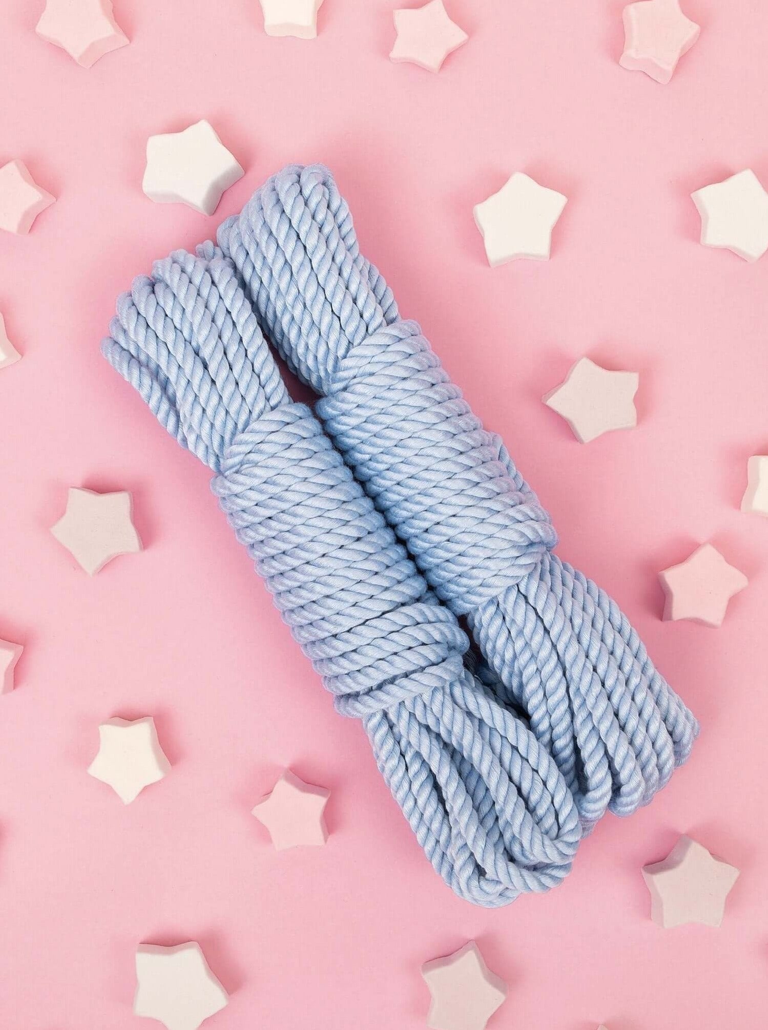 ICY BLUE SILK BAMBOO SHIBARI ROPE - Lolli Wraps