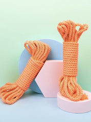 Shibari Rope_tangerine_silk bamboo_Vegan_Festival_2pk_Lolli Wraps_Australia