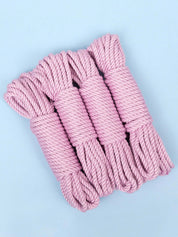 Lilac Vegan Silk Bamboo Shibari Rope For Bondage Kinbaku Style Art _ 4 Pack _ Lolli Wraps Victoria Australia