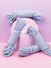 ICY BLUE SILK BAMBOO SHIBARI ROPE - Lolli Wraps