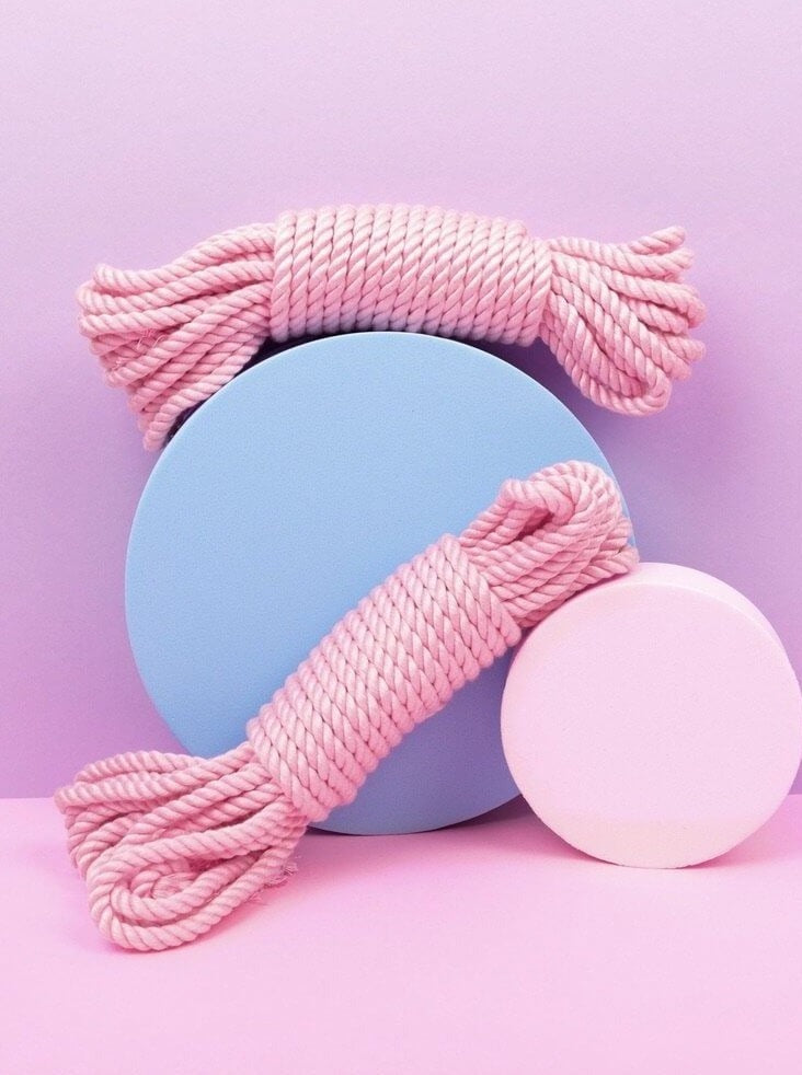 Shibari Rope_candy pink_silk bamboo_Vegan_Festival_2pk_Lolli Wraps_Australia