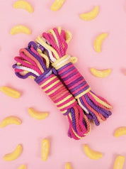 Shibari Rope_bubblegum_silk bamboo_Vegan_Festival_2pk_Lolli Wraps_Australia