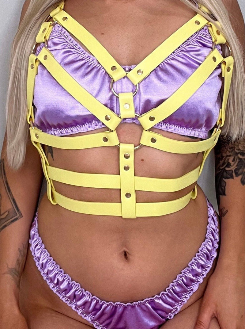 OLD SIZE BILLIE CHEST HARNESS - SHERBET YELLOW - Lolli Wraps